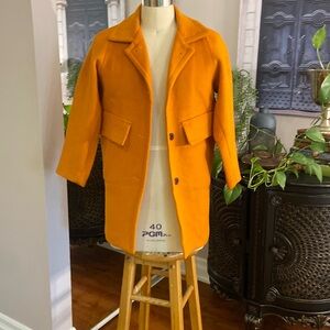 Browns pumpkin orange coat ladies size s